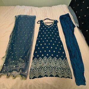 Dark blue indian suit